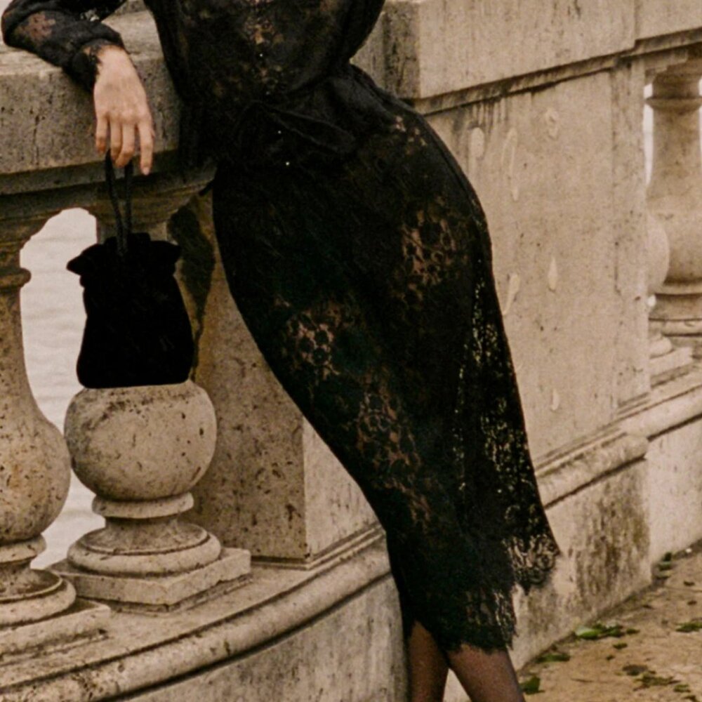 Doen - Nandi Lace Skirt - Black - L